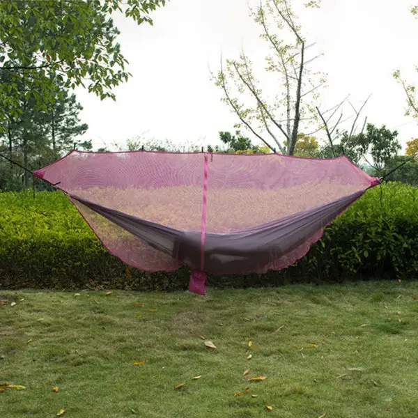 Outdoor-Double-Bug-Mosquito-Hammock-Net-Camping-Zipper-Separating-Lightweight-With-Hooks-4_600x 11882-មុងសម្រាប់គ្របក្តោបលើអង្រឹងការពារមូស - រូបភាព 1